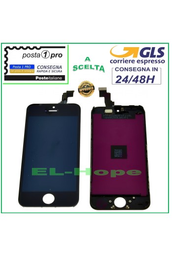 TOUCH SCREEN LCD DISPLAY RETINA FOR APPLE IPHONE 5C BLACK SCREEN + FRAME