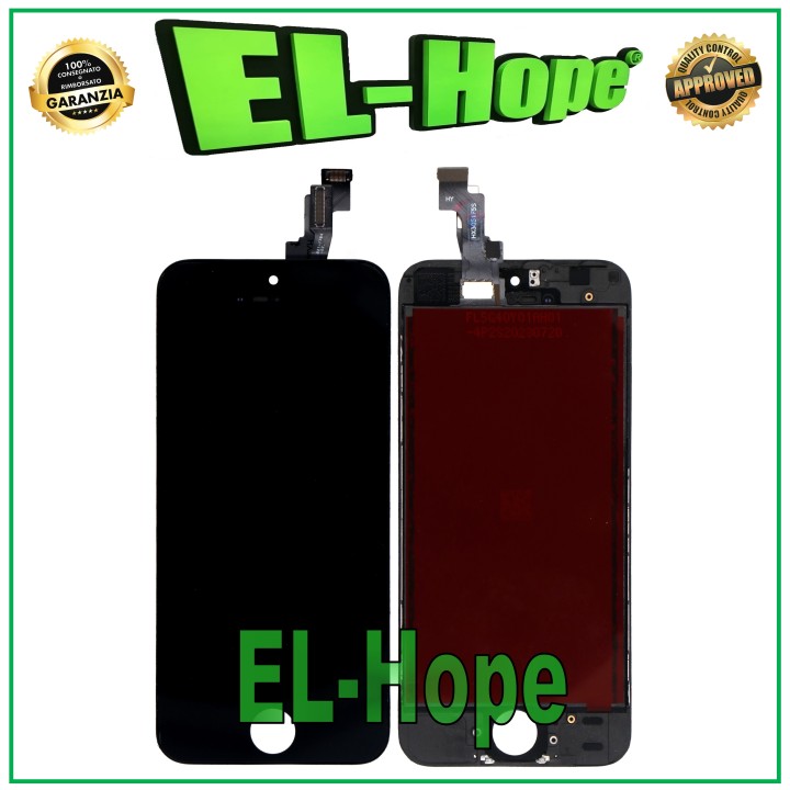 TOUCH SCREEN LCD DISPLAY RETINA FOR APPLE IPHONE 5S BLACK SCREEN + FRAME