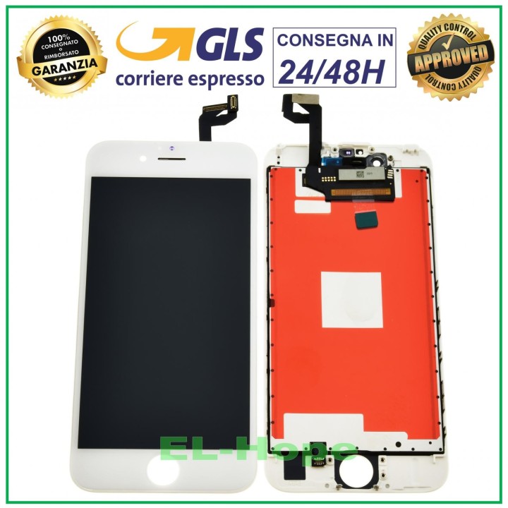 RETINA LCD DISPLAY FOR APPLE IPHONE 6S TOUCH SCREEN WHITE GLASS SCREEN TIANMA