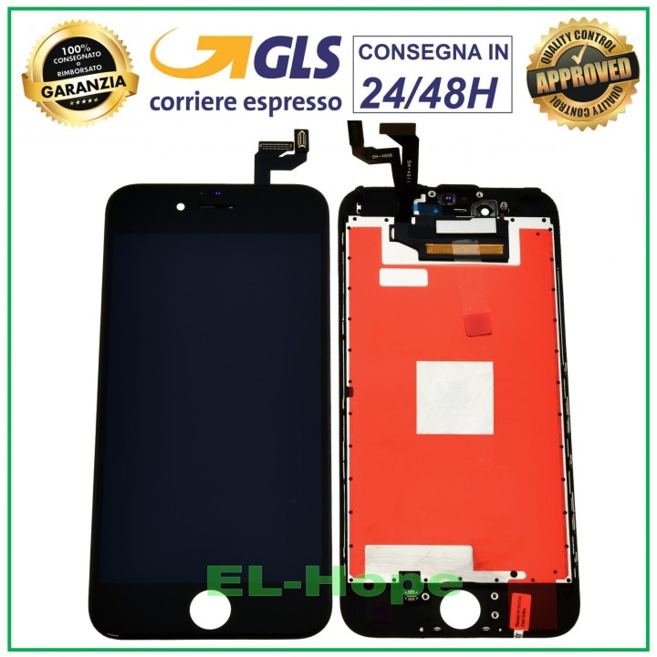 RETINA LCD DISPLAY FOR APPLE IPHONE 6S TOUCH SCREEN FRAME BLACK GLASS TIANMA