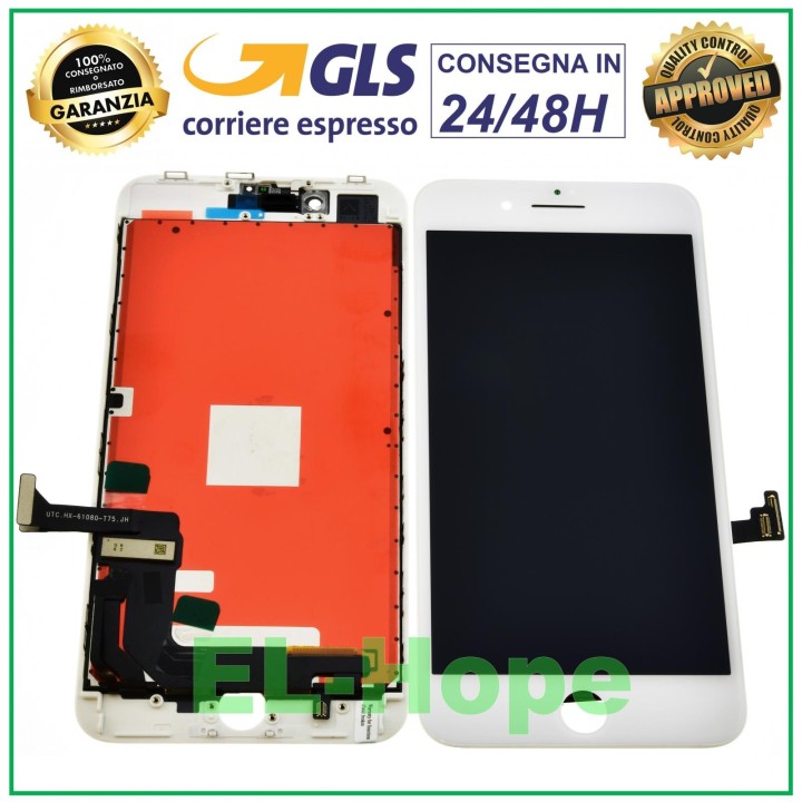 RETINA LCD DISPLAY FOR APPLE IPHONE 8 PLUS TOUCH SCREEN FRAME WHITE TIANMA