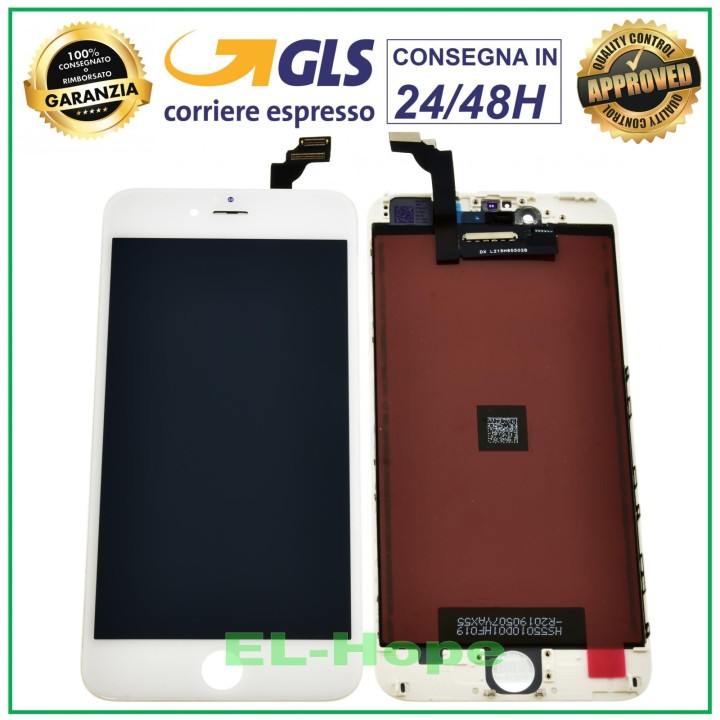 RETINA LCD DISPLAY FOR APPLE IPHONE 6 PLUS TOUCH SCREEN WHITE GLASS TIANMA