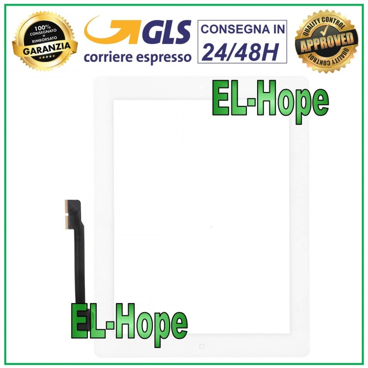 TOUCH SCREEN FOR APPLE IPAD 3 WIFI 3G A1430 A1416 A1403 WHITE GLASS HOME BUTTON