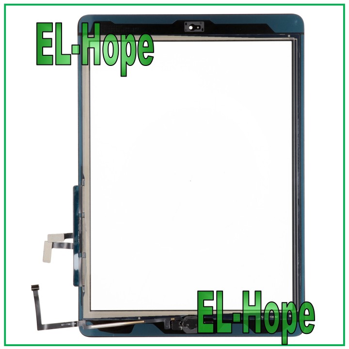 TOUCH FOR APPLE IPAD 5 AIR WIFI 3G A1474 A1475 A1476 BLACK GLASS + HOME BUTTON