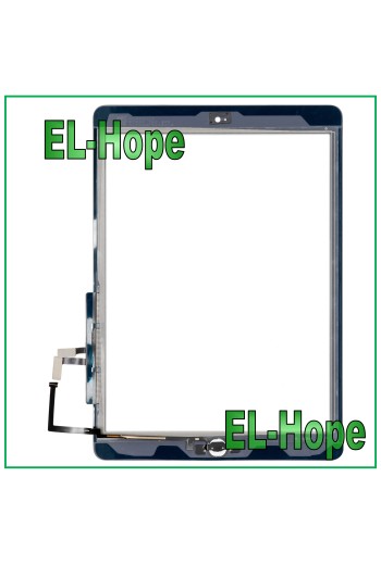 TOUCH FOR APPLE IPAD 5 AIR WIFI 3G A1474 A1475 A1476 WHITE GLASS + HOME BUTTON 