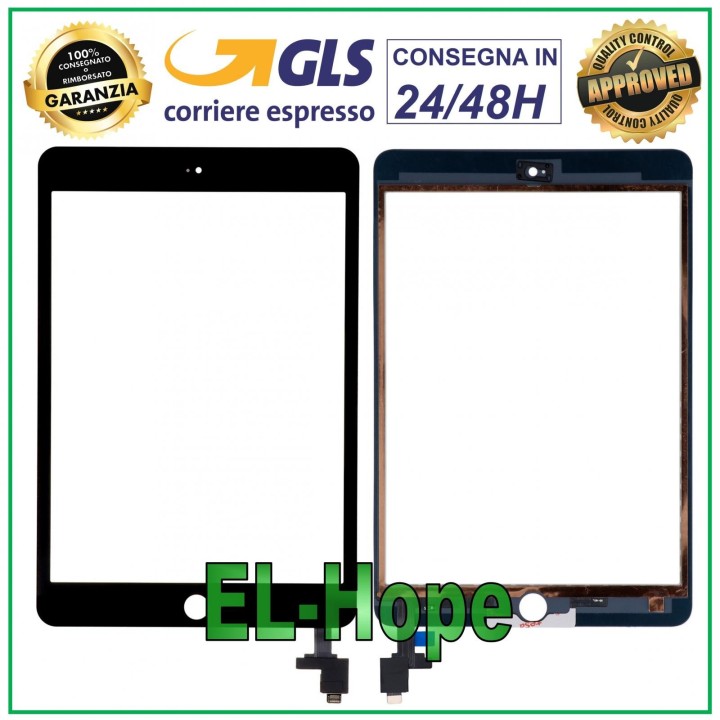 TOUCH SCREEN FOR APPLE IPAD MINI 3 WIFI 3G A1599 A1600 BLACK GLASS