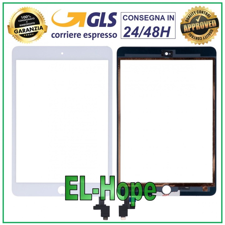 TOUCH SCREEN FOR APPLE IPAD MINI 3 WIFI 3G A1599 A1600 WHITE GLASS