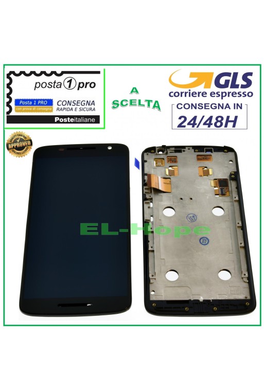 LCD DISPLAY + FRAME FOR MOTOROLA MOTO X PLAY XT1562 XT1563 TOUCH BLACK GLASS