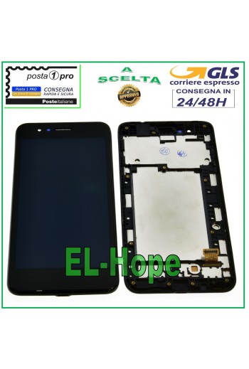TOUCH SCREEN GLASS + LCD DISPLAY FOR LG K9 2018 LM-X210EM LMX210EM BLACK + FRAME