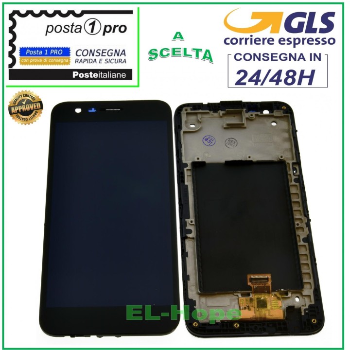 LCD DISPLAY + FRAME FOR LG K10 2017 M250 M250N TOUCH SCREEN BLACK GLASS SCREEN