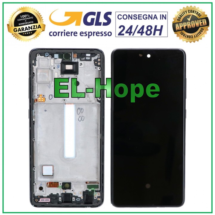 OLED LCD DISPLAY FOR SAMSUNG GALAXY A52 5G 2021 SM-A525F A526B TOUCH FRAME BLACK