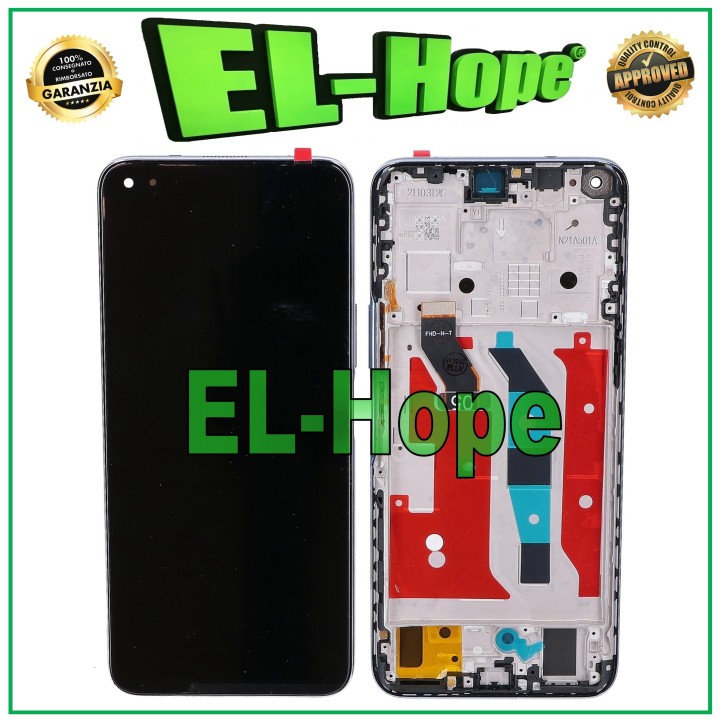 LCD DISPLAY FRAME FOR HUAWEI HONOR 50 LITE NTN-LX1 L22 TOUCH SCREEN SILVER GLASS