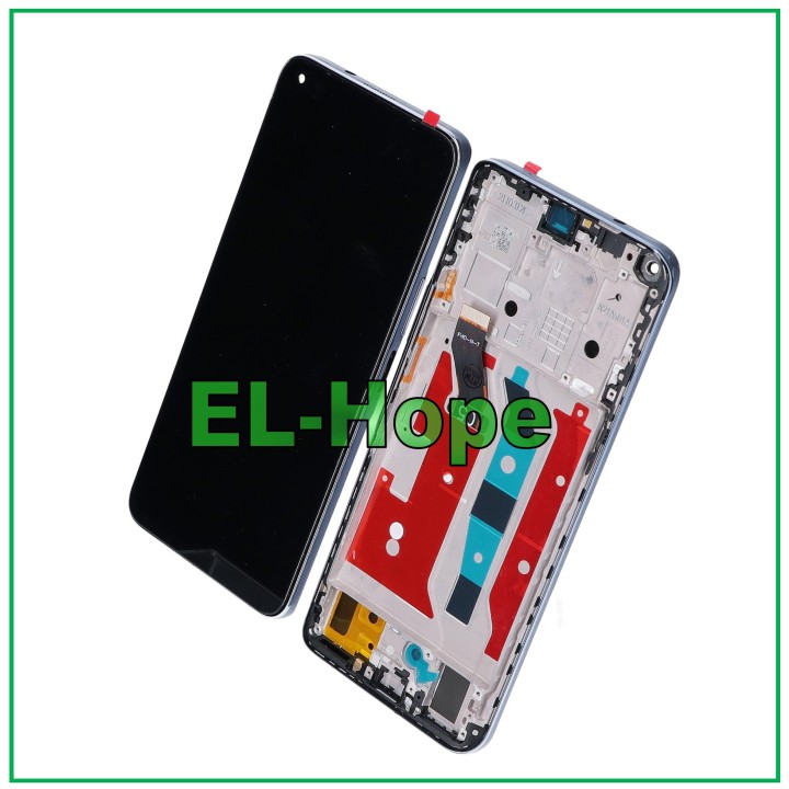 LCD DISPLAY FRAME FOR HUAWEI HONOR 50 LITE NTN-LX1 L22 TOUCH SCREEN SILVER GLASS