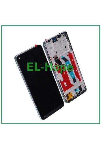 LCD DISPLAY FRAME FOR HUAWEI HONOR 50 LITE NTN-LX1 L22 TOUCH SCREEN SILVER GLASS