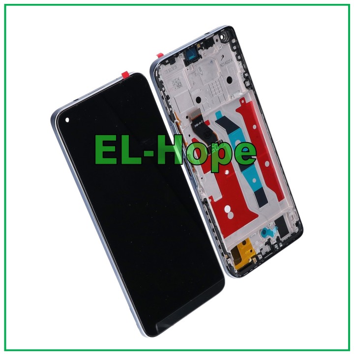 LCD DISPLAY FRAME FOR HUAWEI HONOR 50 LITE NTN-LX1 L22 TOUCH SCREEN SILVER GLASS