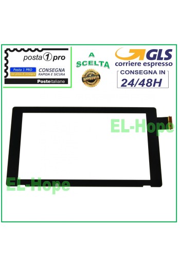 TOUCH SCREEN GLASS FOR NINTENDO SWITCH DIGITIZER BLACK GLASS V.1 2017