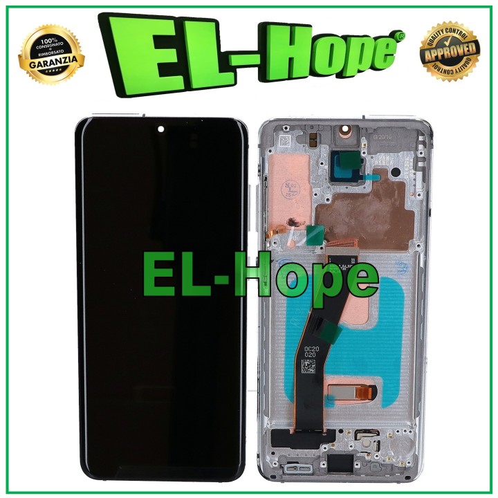 OLED LCD DISPLAY + FRAME FOR SAMSUNG GALAXY S20 SM-G980 G981 TOUCH WHITE GLASS