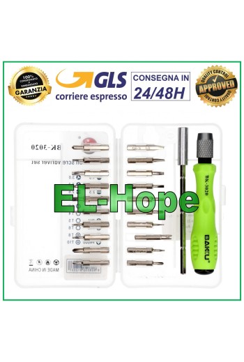 SET 22 PCS BAKU BK-3020 SCREWDRIVER SCREWDRIVER TOOL KIT OPENING SMARTPHONE TABLET