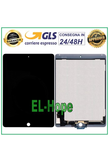 TOUCH SCREEN LCD DISPLAY FOR APPLE iPad 6 Air 2 A1566 A1567 BLACK GLASS SCREEN