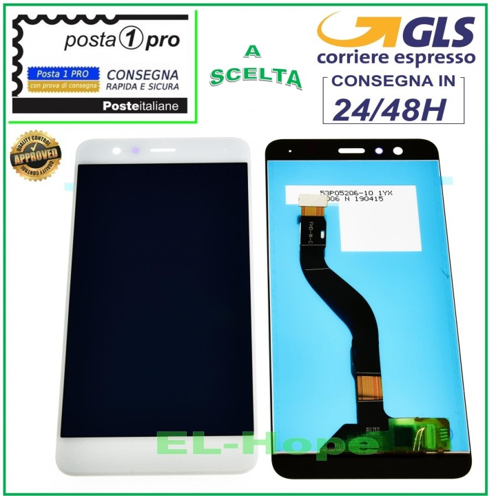 LCD DISPLAY FOR HUAWEI P10 LITE WAS-LX1 LX1A TOUCH SCREEN GLASS SCREEN WHITE