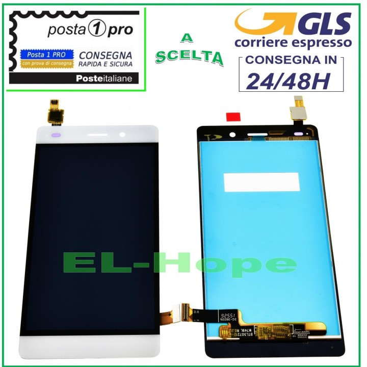 LCD DISPLAY FOR HUAWEI P8 Lite ALE-L21 TOUCH SCREEN MONITOR GLASS WHITE