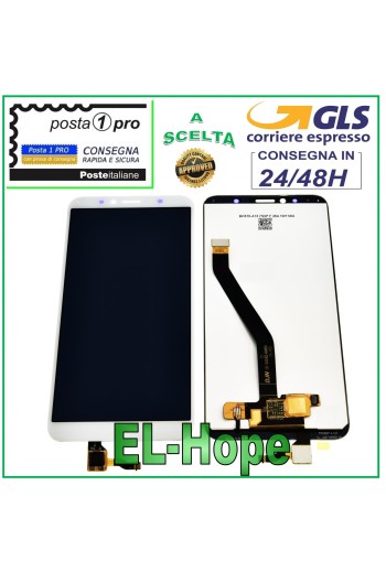 LCD DISPLAY FOR HUAWEI Y6 2018 ATU-L11 L21 TOUCH SCREEN GLASS SCREEN WHITE