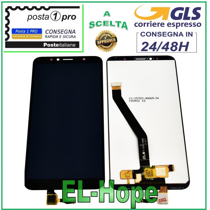 LCD DISPLAY FOR HUAWEI Y6 2018 ATU-L11 L21 TOUCH SCREEN GLASS SCREEN BLACK