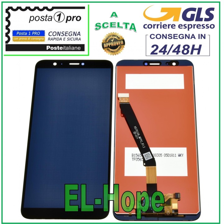 LCD DISPLAY FOR HUAWEI P SMART FIG-LX1 LX2 LX3 ENJOY 7S TOUCH SCREEN BLACK GLASS