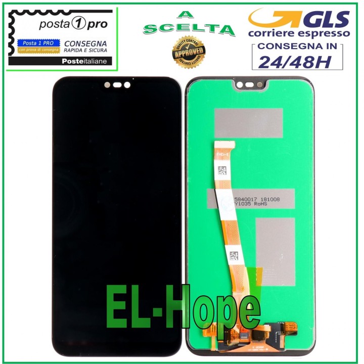 LCD DISPLAY FOR HUAWEI P20 LITE ANE-LX1 TOUCH SCREEN MONITOR GLASS BLACK