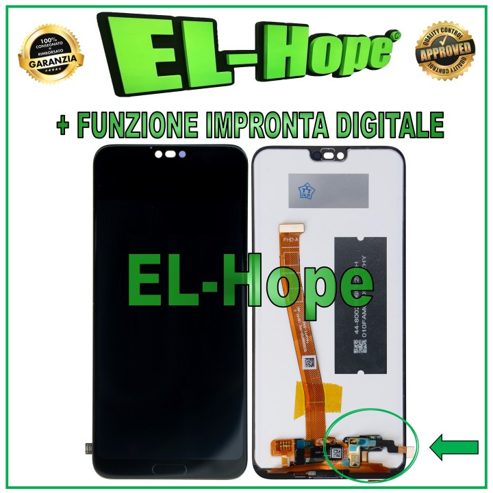 LCD DISPLAY FOR HUAWEI HONOR 10 COL-L29 L09 AL00 TOUCH SCREEN GLASS FINGERPRINT