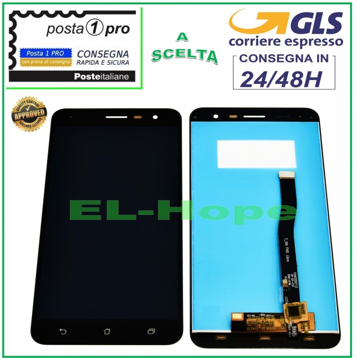 DISPLAY FOR ASUS ZENFONE 3 ZE552KL Z012S Z012DE TOUCH SCREEN GLASS SCREEN BLACK