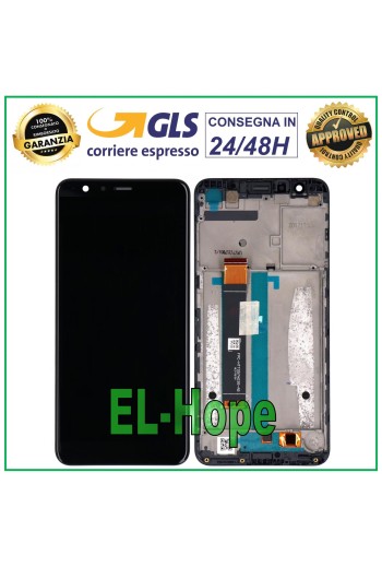 LCD DISPLAY FRAME FOR ASUS ZENFONE MAX PLUS X018DC X018D ZB570 TL TOUCH BLACK