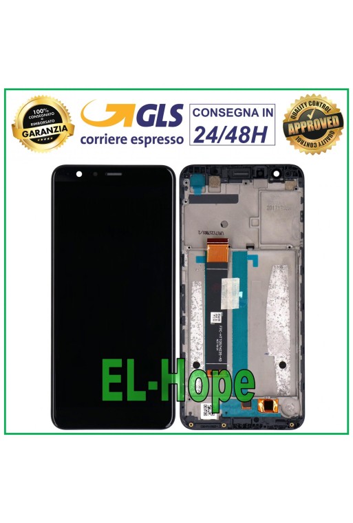 LCD DISPLAY FRAME FOR ASUS ZENFONE MAX PLUS X018DC X018D ZB570 TL TOUCH BLACK