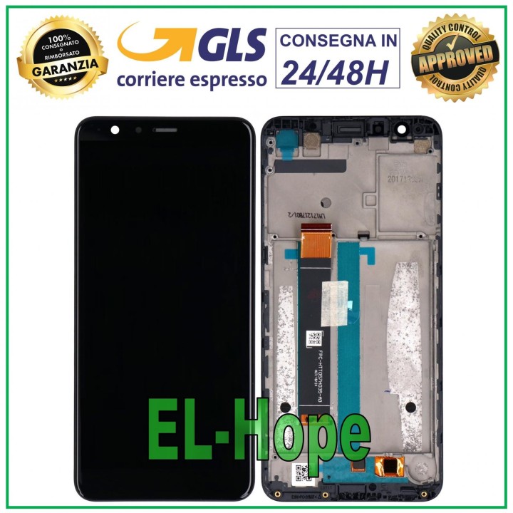 LCD DISPLAY FRAME FOR ASUS ZENFONE MAX PLUS X018DC X018D ZB570 TL TOUCH BLACK