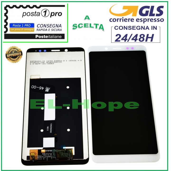 LCD DISPLAY FOR XIAOMI REDMI NOTE 5 /5 PRO TOUCH SCREEN WHITE GLASS SCREEN