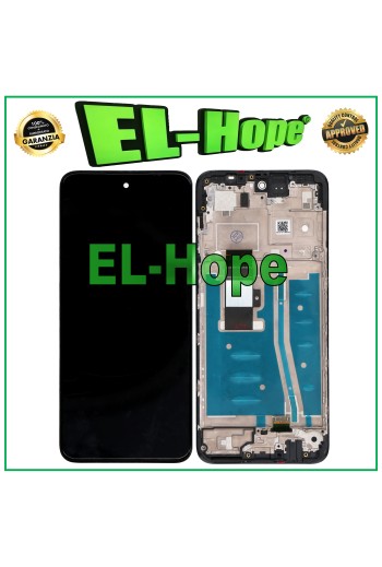 LCD DISPLAY FRAME FOR MOTOROLA MOTO G53 XT2335 XT2335-2 TOUCH SCREEN BLACK GLASS