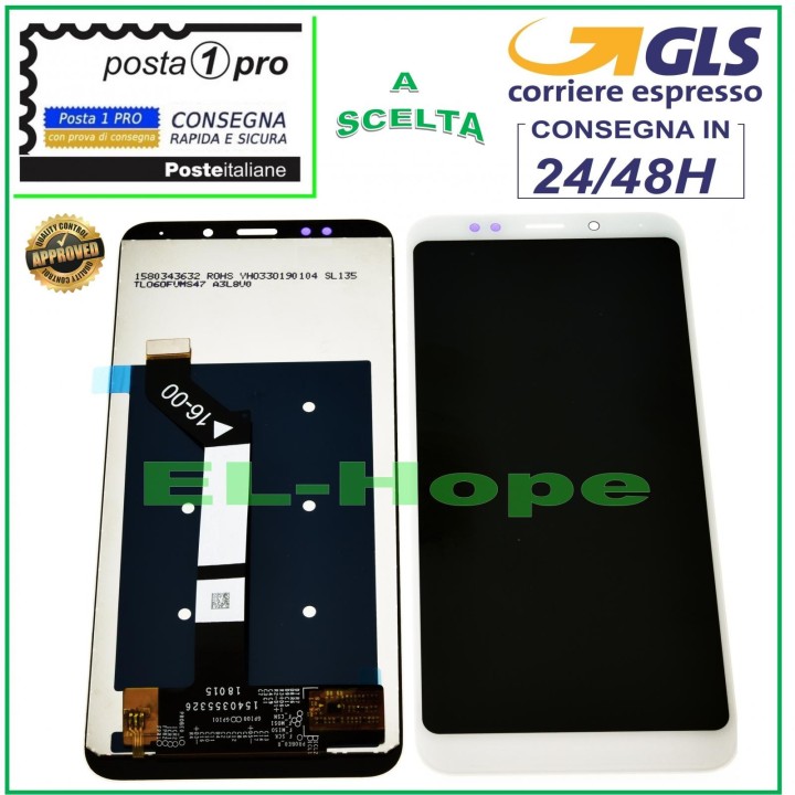 LCD DISPLAY FOR XIAOMI REDMI 5 PLUS TOUCH SCREEN MONITOR GLASS WHITE