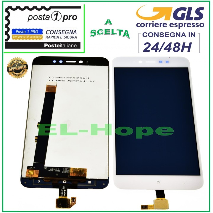 LCD DISPLAY FOR XIAOMI REDMI NOTE 5A PRIME PRO TOUCH SCREEN WHITE GLASS SCREEN