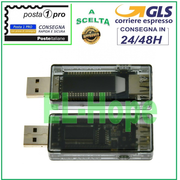USB TESTER VOLTAGE CURRENT DETECTOR BATTERY CHARGER VOLTMETER AMMETER