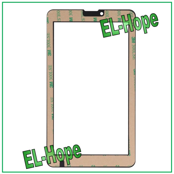 GLASS FOR TOUCH SCREEN MAJESTIC TAB-627 GLASS ORIGINAL BLACK + DOUBLE-SIDED ADHESIVE