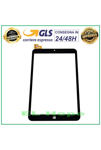TOUCH SCREEN GLASS MEDIACOM WinPad 8.0 W801 3G M-WPW801 DIGITIZER ORIGINAL BLACK