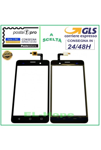 TOUCH SCREEN GLASS WIKO JERRY DIGITIZER BLACK GLASS 5.0