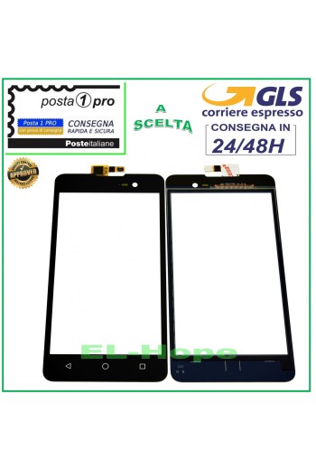 TOUCH SCREEN GLASS WIKO LENNY 2 II DIGITIZER BLACK GLASS 5.0
