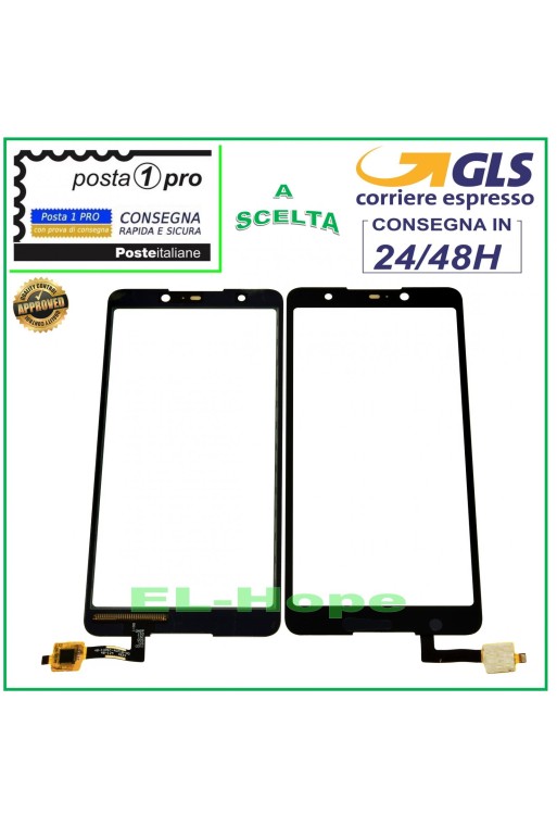 TOUCH SCREEN GLASS WIKO LENNY 5 DIGITIZER BLACK GLASS 5.7