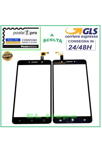 TOUCH SCREEN GLASS ALCATEL Pixi 4 OT-8050D 6.0 BLACK DIGITIZER GLASS