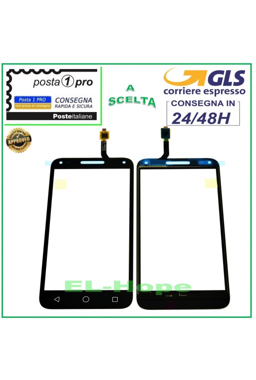 TOUCH SCREEN GLASS ALCATEL ONE TOUCH U5 3G OT-4047D 4047X DIGITIZER BLACK