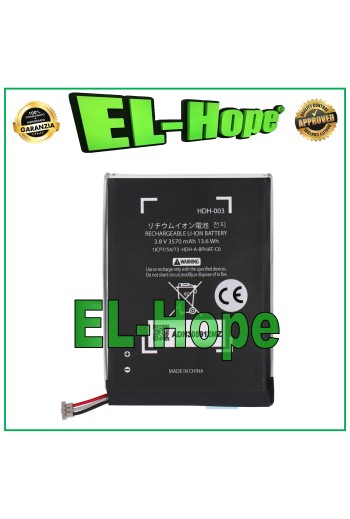 HDH-003 BATTERY FOR NINTENDO SWITCH LITE CONSOLE 3570 mAh 3.8V EQUAL TO ORIGINAL