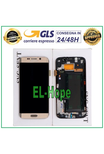 ORIGINAL LCD DISPLAY SAMSUNG GALAXY S6 EDGE SM-G925F TOUCH SCREEN GOLD GOLD