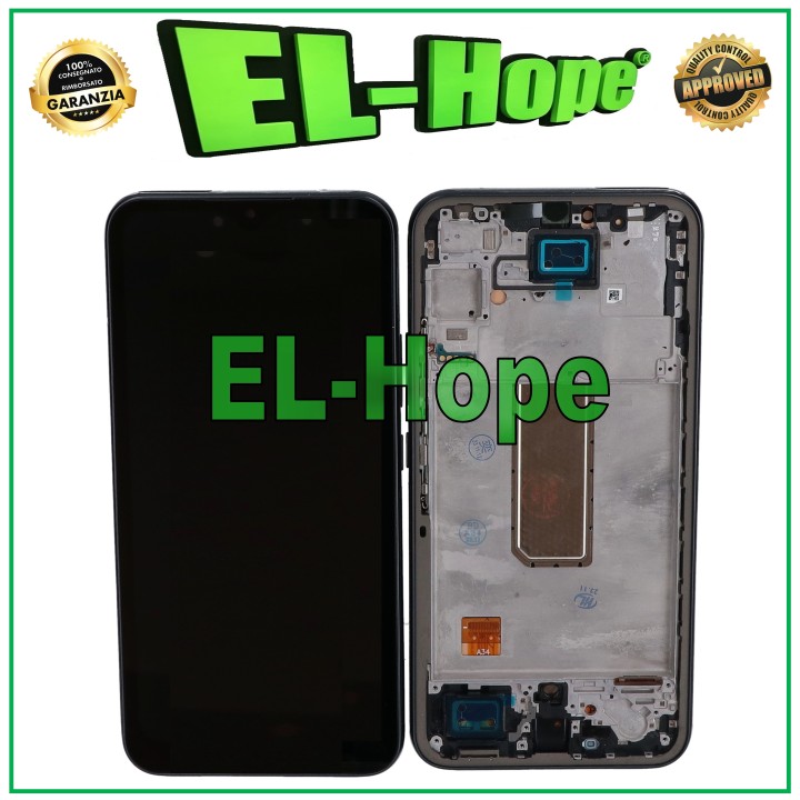 OLED LCD DISPLAY + FRAME FOR SAMSUNG GALAXY A34 5G SM-A346B TOUCH SCREEN BLACK