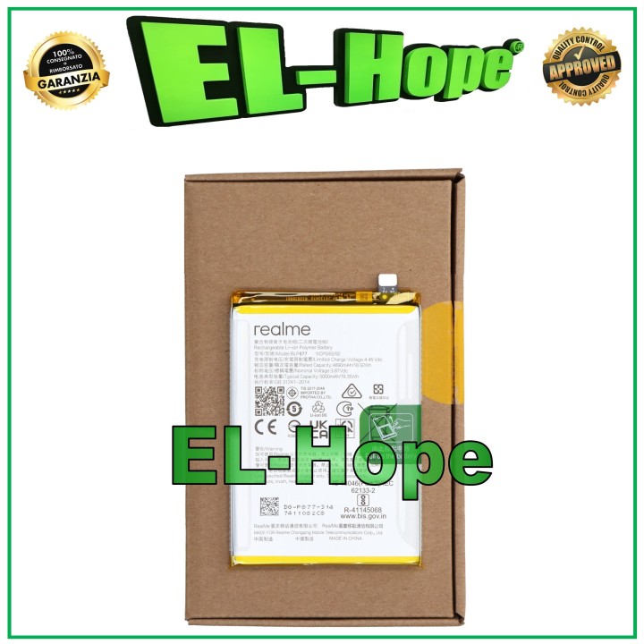 BATTERY BLP877 ORIGINAL 100% SERVICE PACK OPPO REALME 8 8i C30 C33 C35 5000mAh